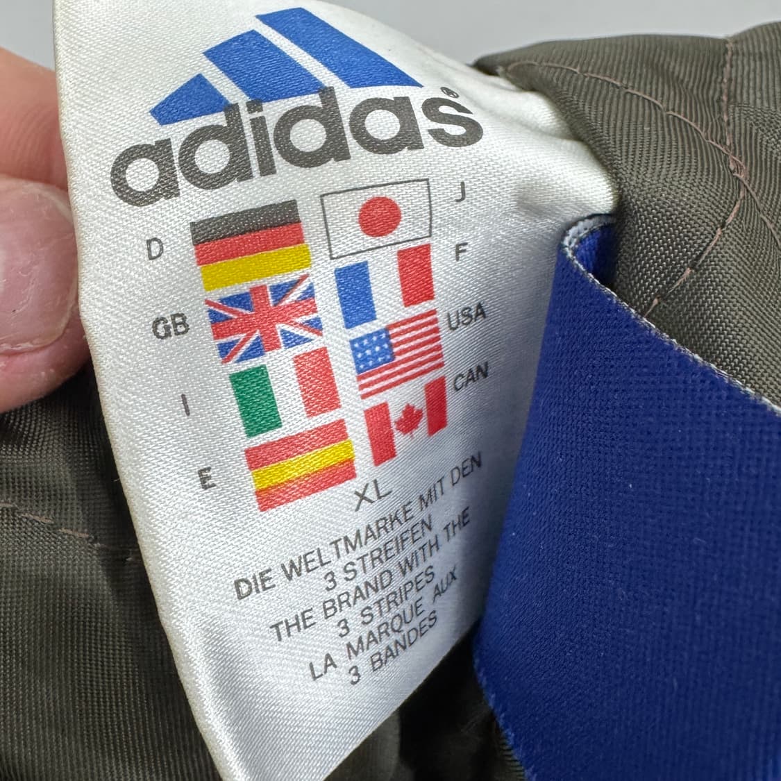 아디다스 90s 카키 삼선 올드스쿨 바람막이 트랙팬츠 상품이미지7