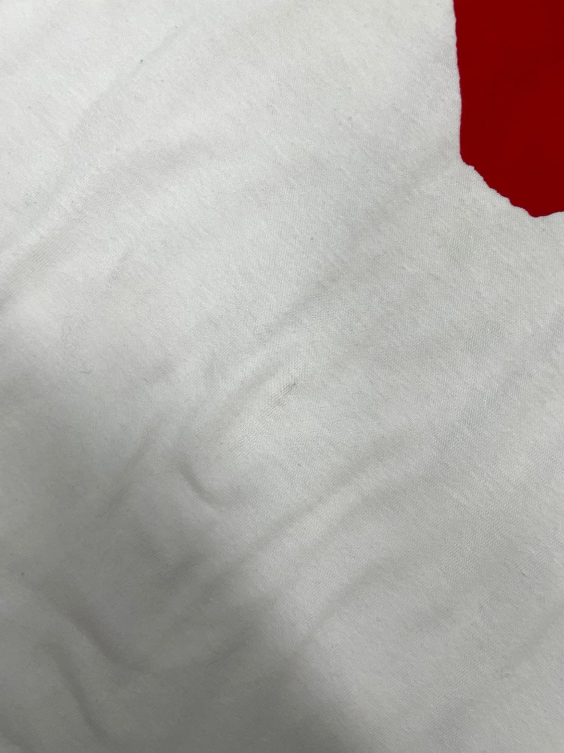 꼼데 가르송 플레이 화이트 빅 레드 하트 티셔츠 XL 상품이미지2
