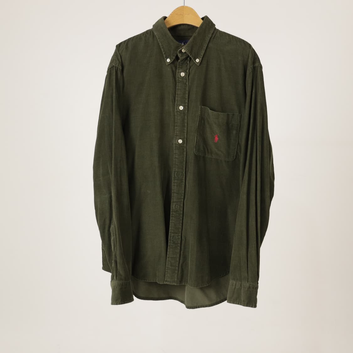 폴로 클래식핏 코듀로이 카키 셔츠 상품이미지2