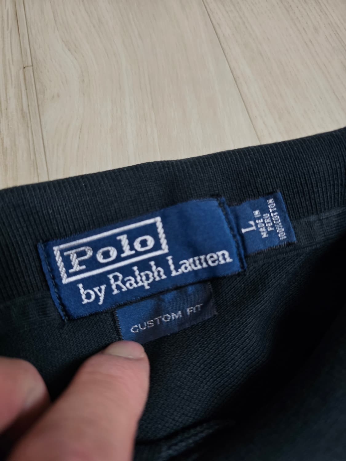 폴로 랄프로렌 긴팔 폴로 셔츠 블랙 L 상품이미지4