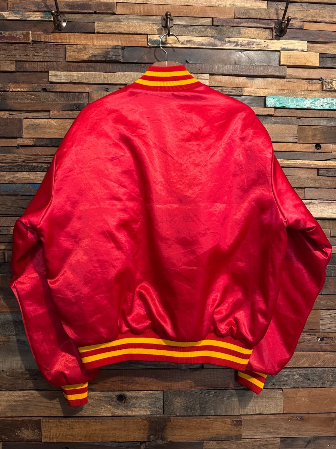 90s usa made usmc satin stadium Jacket 상품이미지4