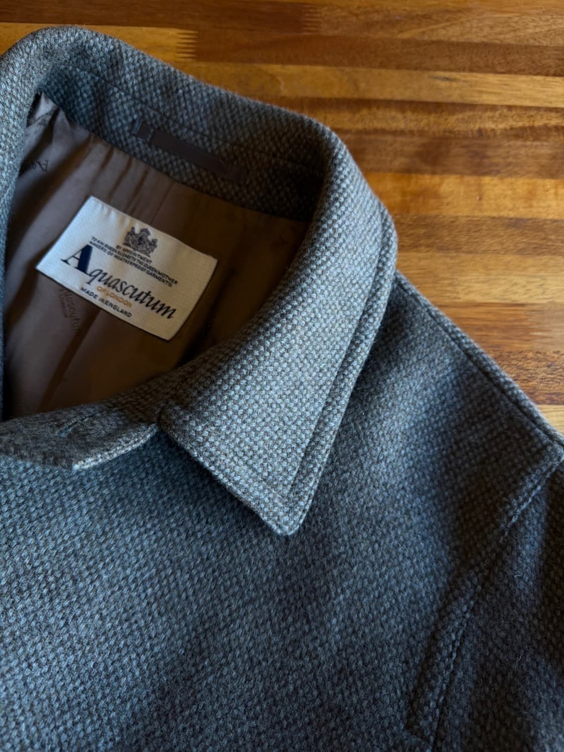 아쿠아스큐텀 트위드 코트 남성100 상품이미지7