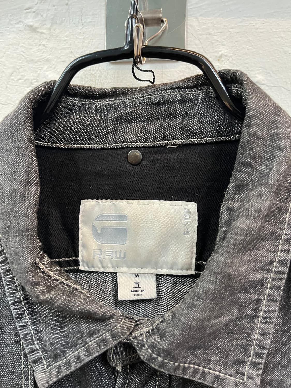 G-Star Raw 웨스턴 흑청 데님 셔츠 M 상품이미지3