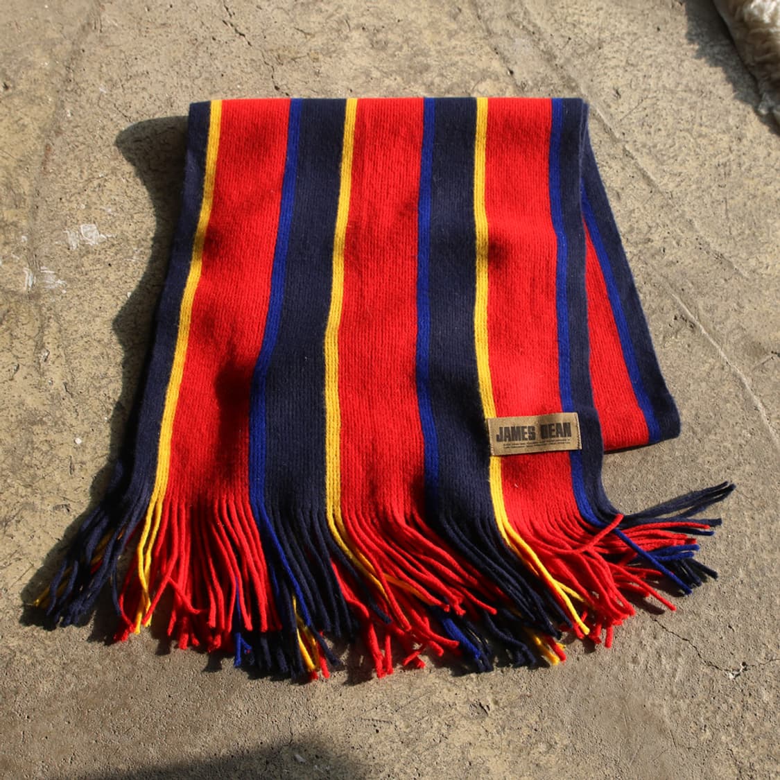 JAMES DEAN 프린지 니트 머플러 상품이미지1