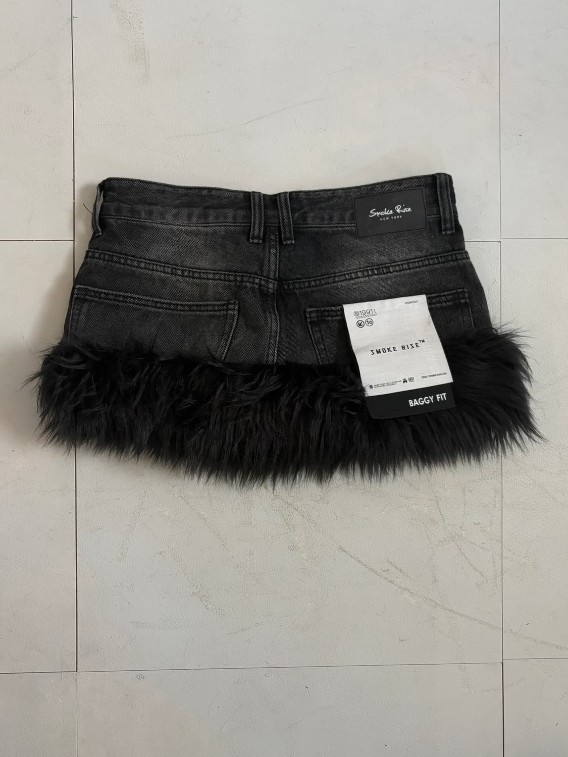 • black fur mini skirt 상품이미지6