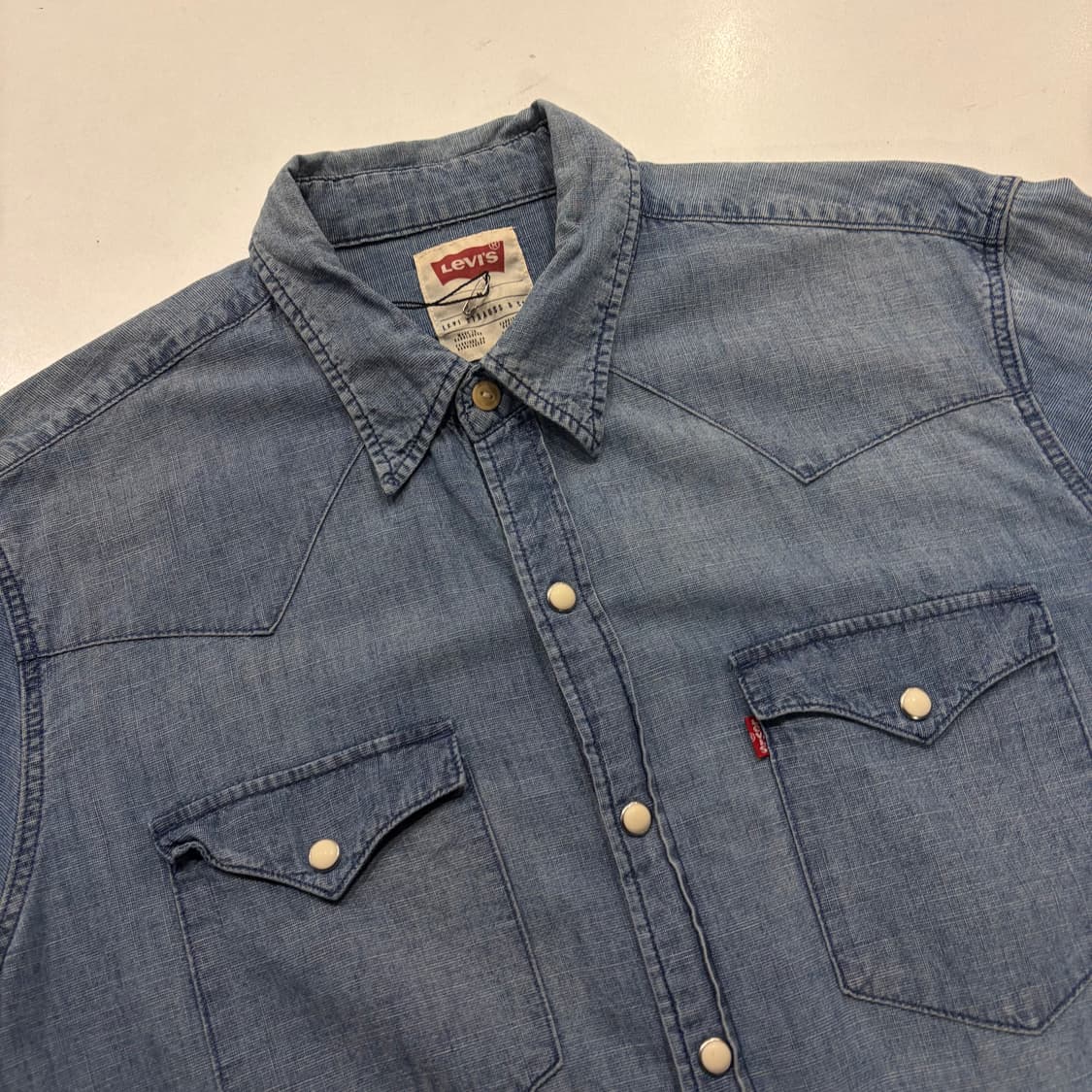 [M] 리바이스 웨스턴 셔츠 청남방 긴팔 C969 상품이미지3