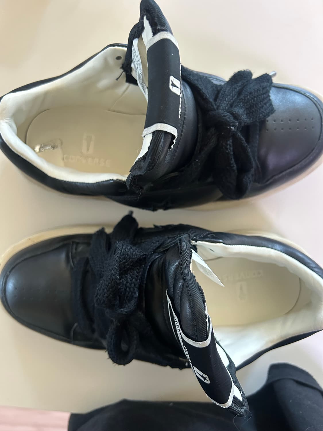 컨버스x릭오웬스 다크쉐도우 터보웨폰 로우 블랙 상품이미지4