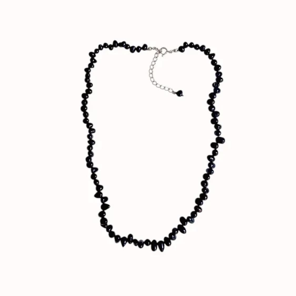 [새상품] 오브제213 클래식 블랙 펄 네크리스 진주 상품이미지3