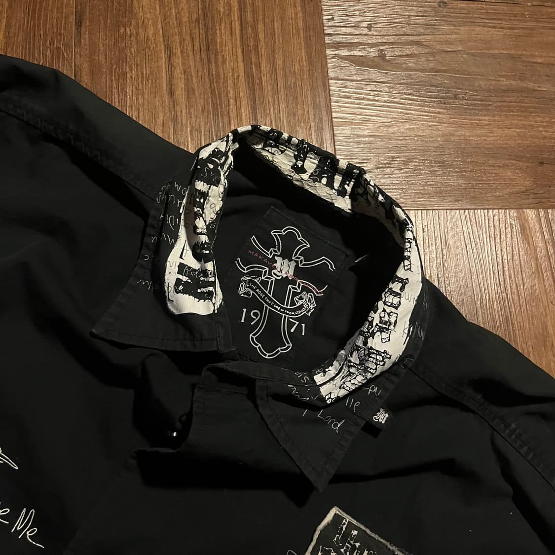 2pac “makaveli” patchwork shirt xl 퍽 상품이미지6