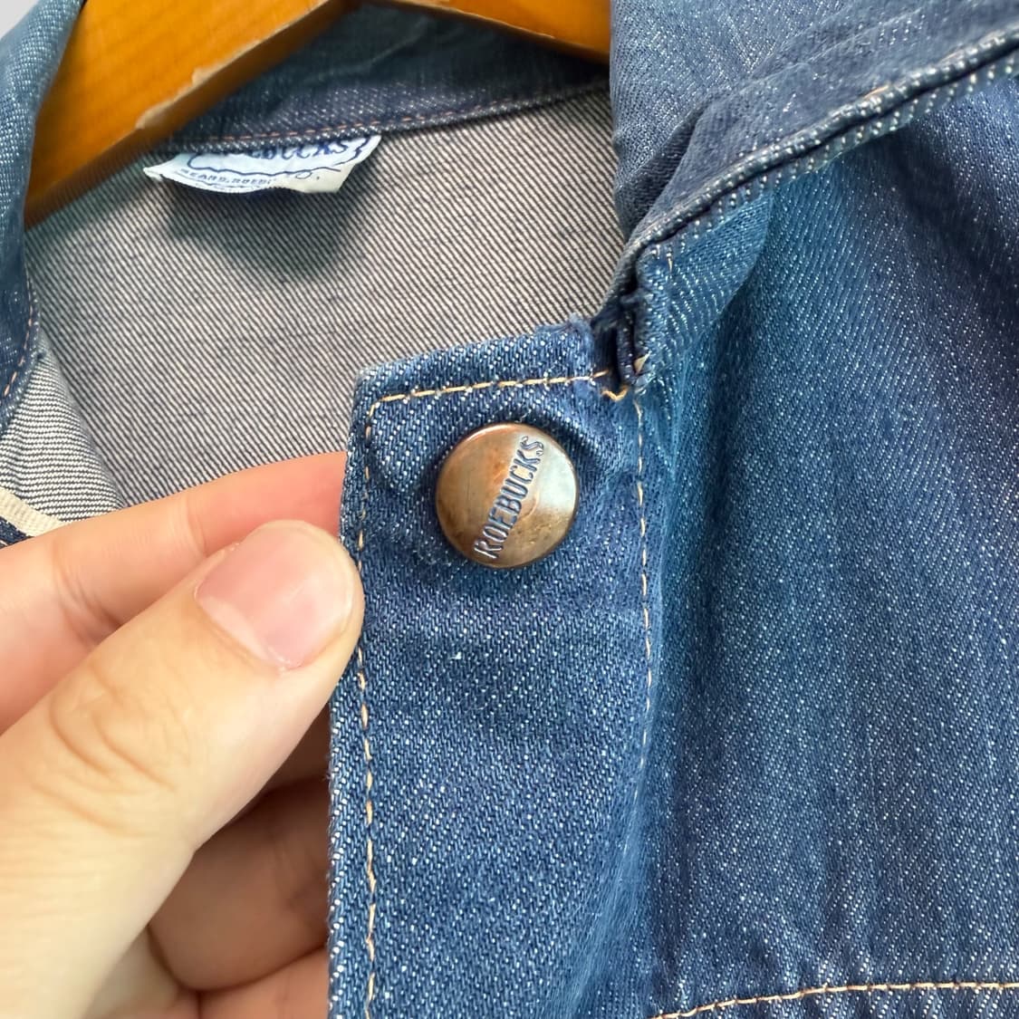 (L)60-70s Sears Roebucks 셀비지 워크 데님 자켓 상품이미지4