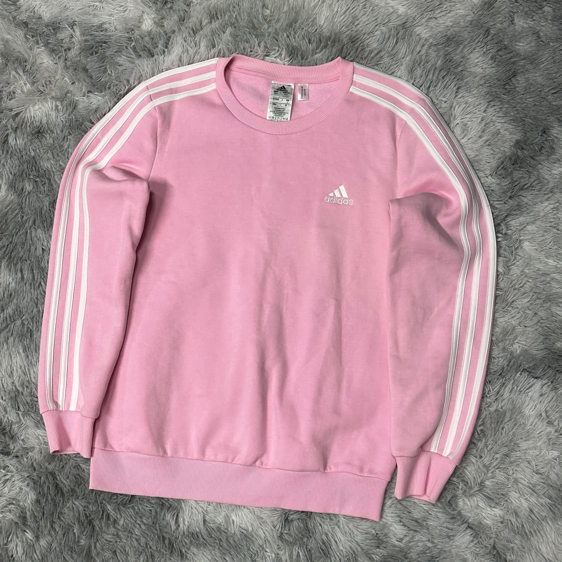 아디다스 삼선 핑크 맨투맨 상품이미지1