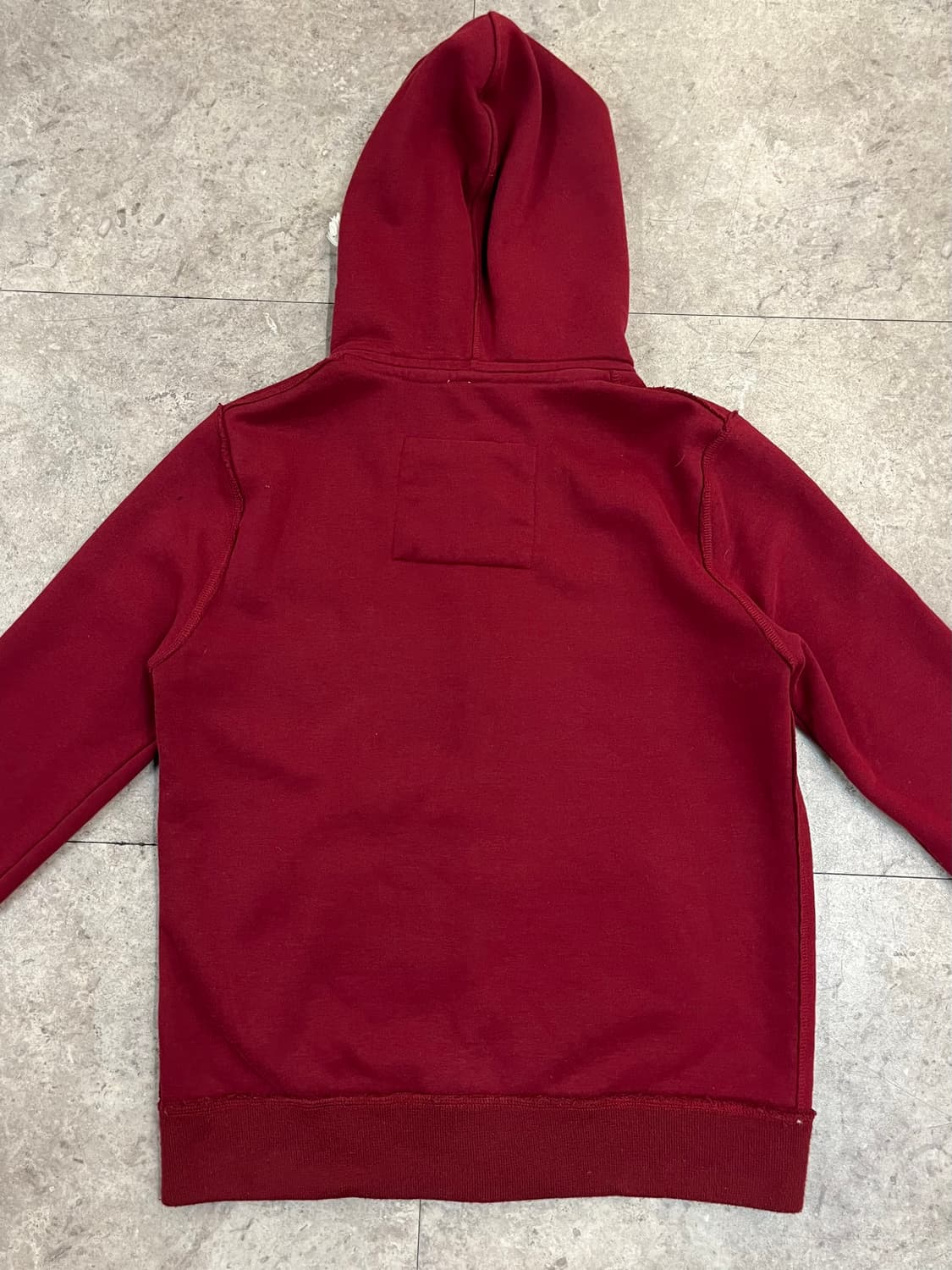 홀리스터 기모 후드집업 버건디 M #csz4172 상품이미지7