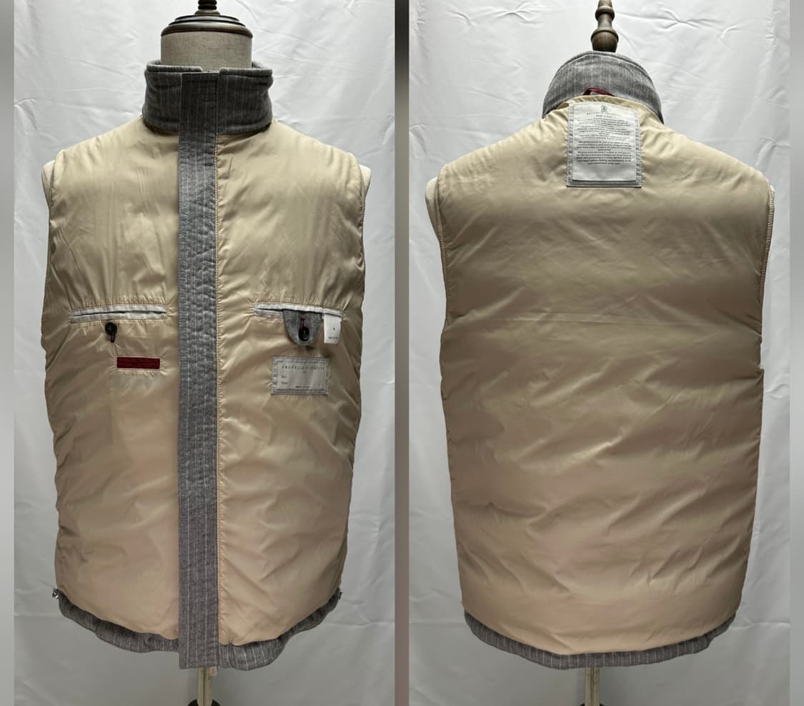 브루넬로쿠치넬리 울 구스다운 베스트 M(100) 민트급 판매 상품이미지8