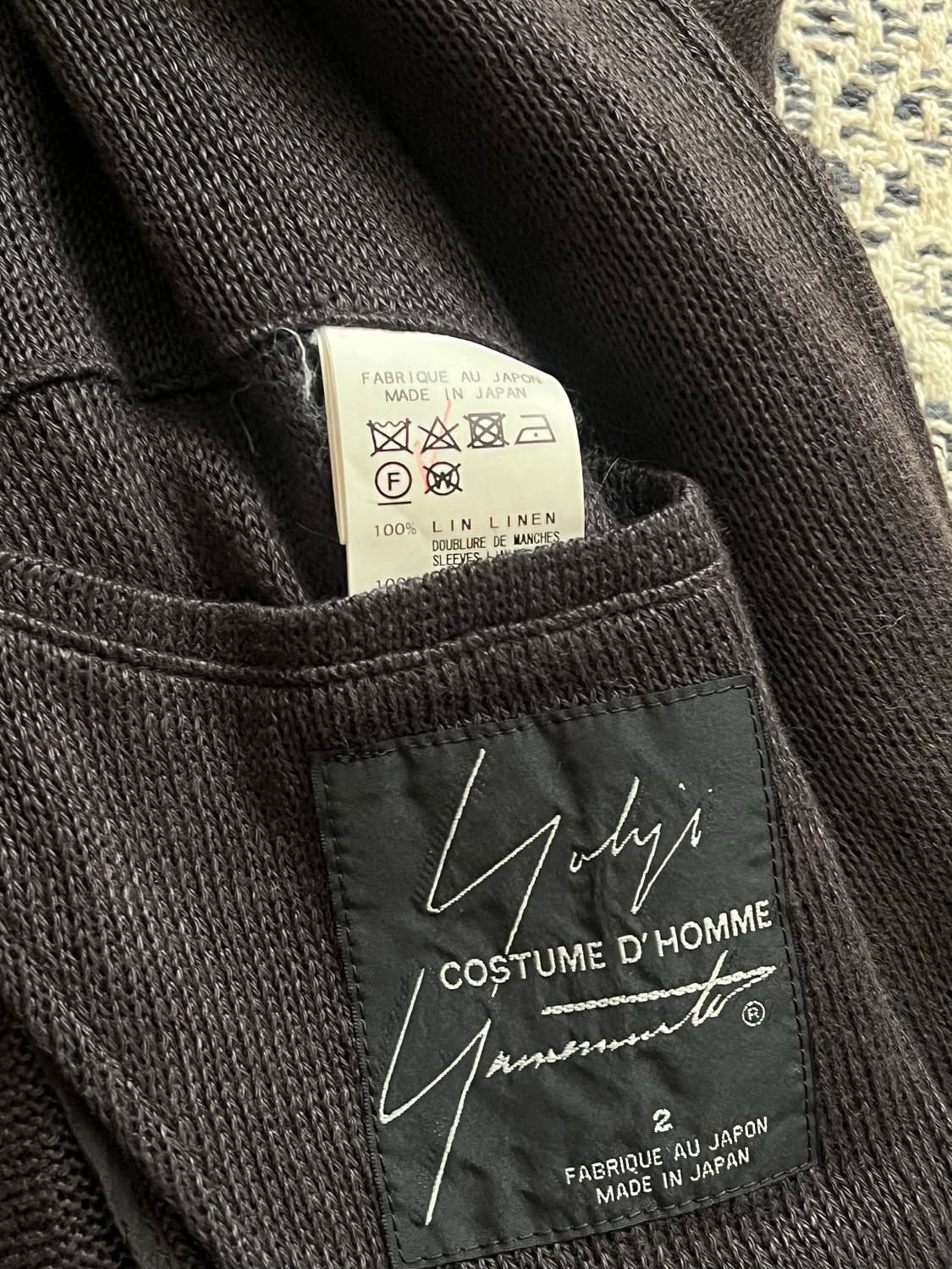 요지야마모토 린넨 자켓  상품이미지3