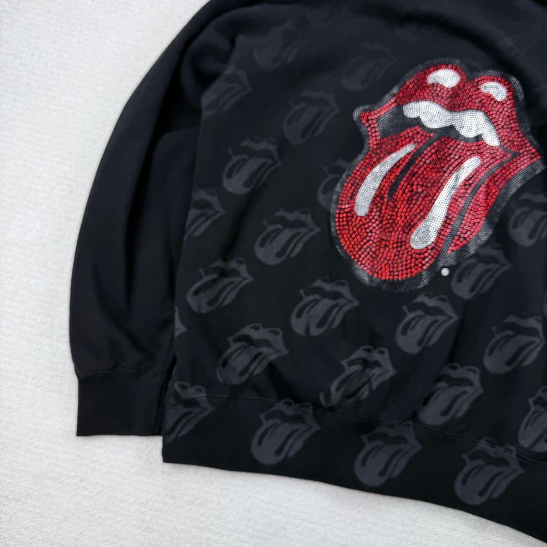Jackrose x rolling stones 라인스톤&그래픽 후드집업 상품이미지10