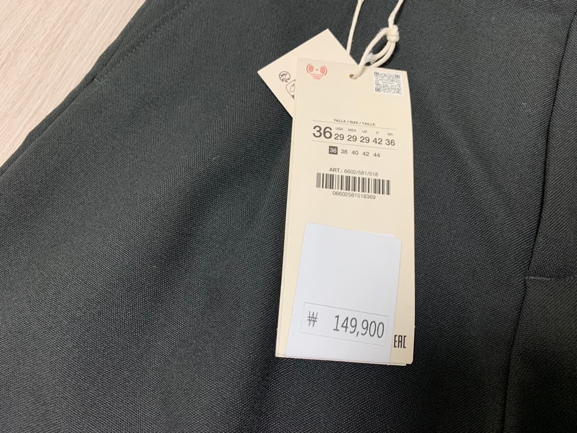 자라 리미티드 에디션 이탈리안 울 100% 수트 팬츠 새상품 상품이미지10