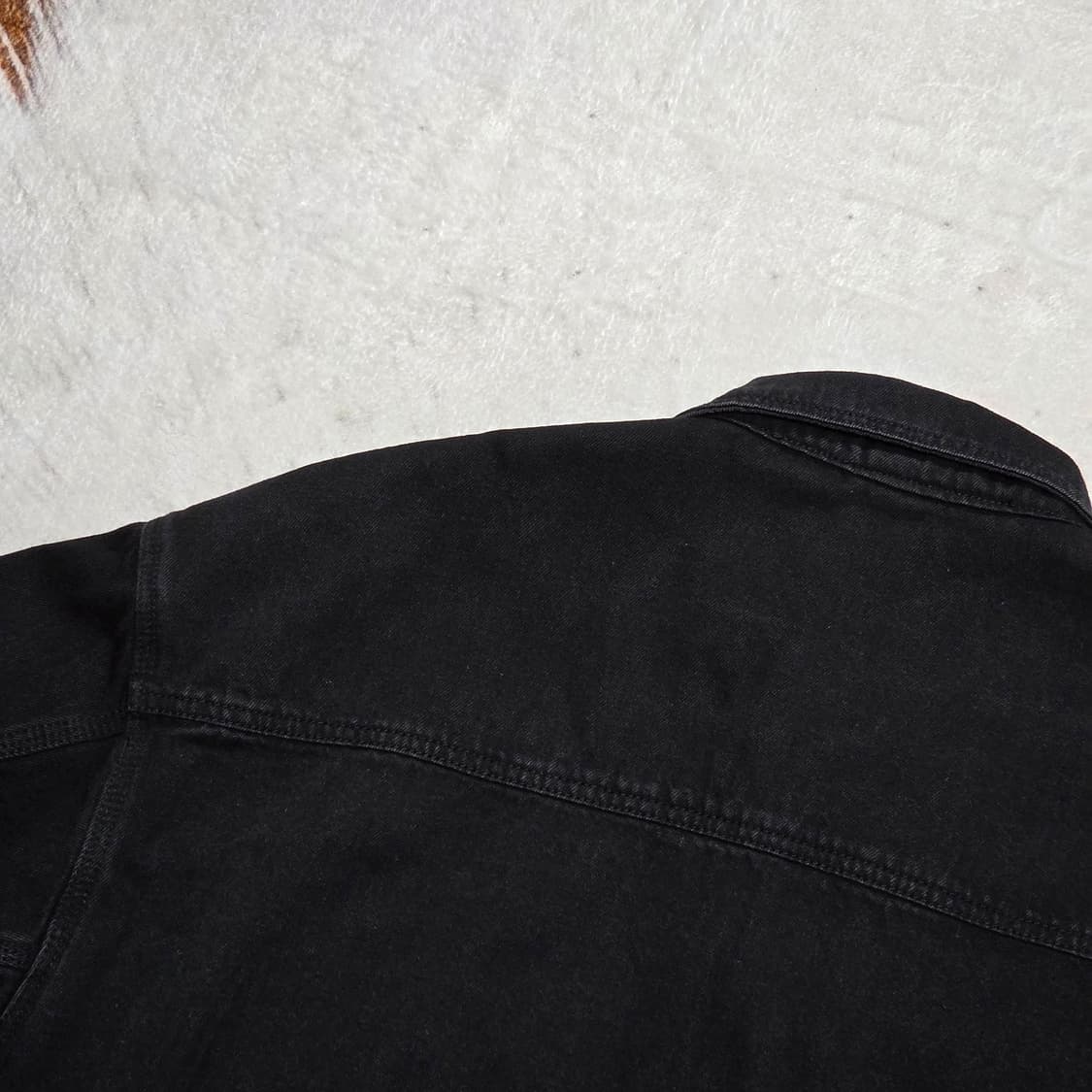 빈티지 블랙 투포켓 코튼 자켓 상품이미지5