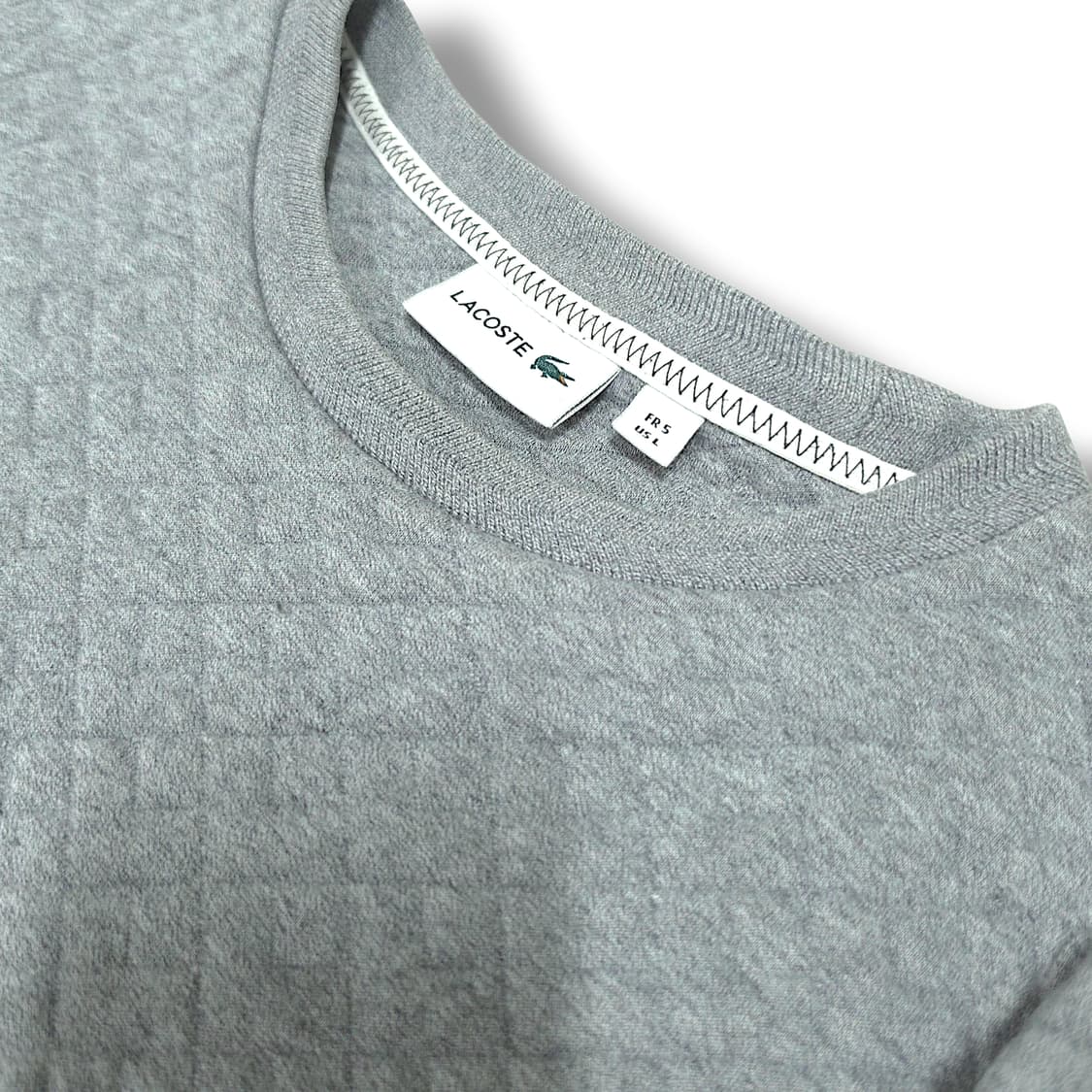 [L] 라코스테 그레이 퀼팅 긴팔 맨투맨 상품이미지7