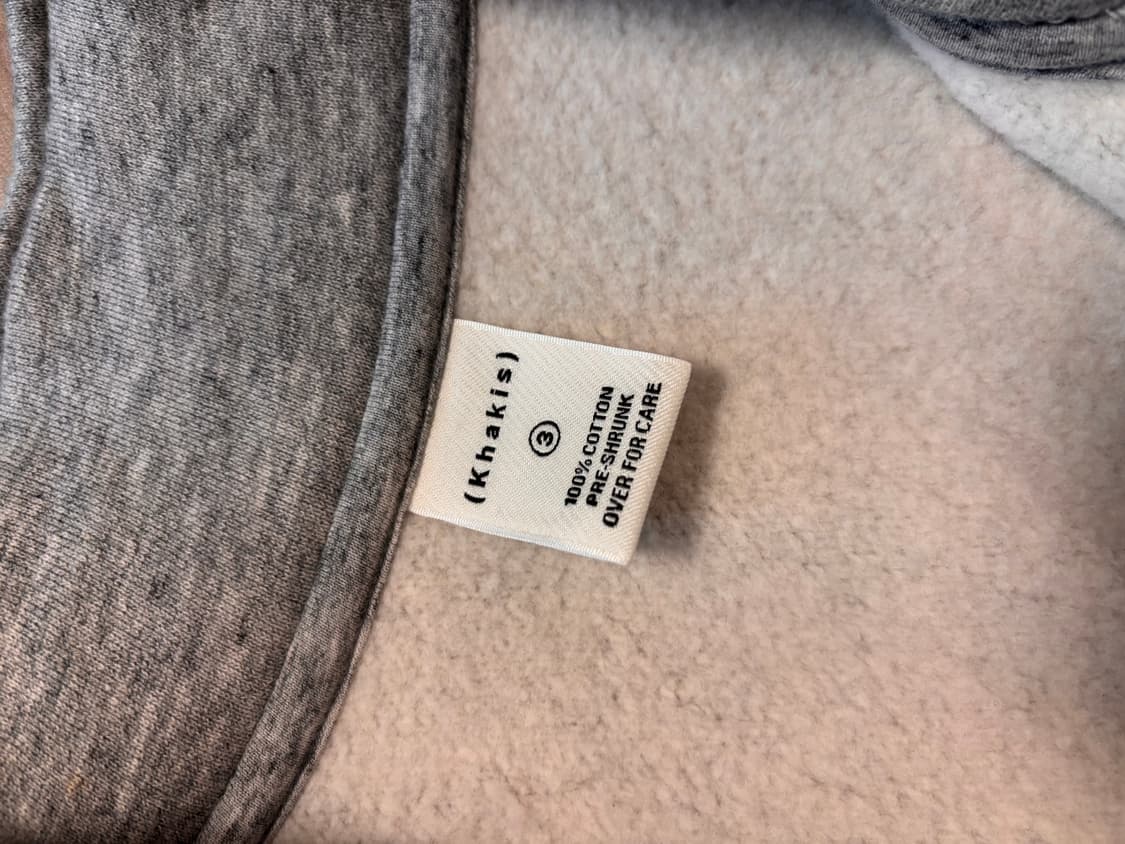 카키스 그레이 하프집업 맨투맨 새상품급 105 사이즈 상품이미지4