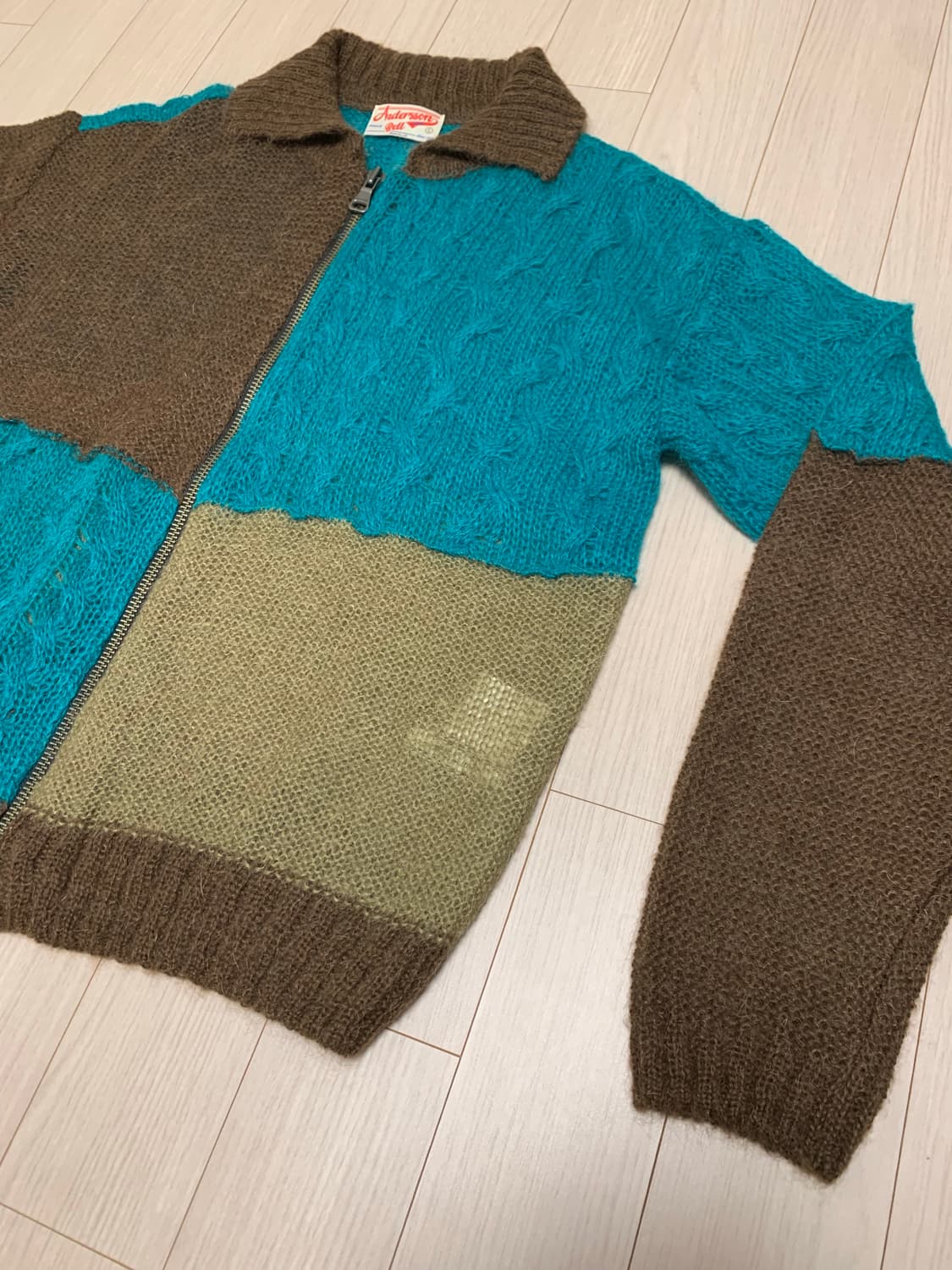 앤더슨벨 모헤어 마테이라 가디건 L 상품이미지3