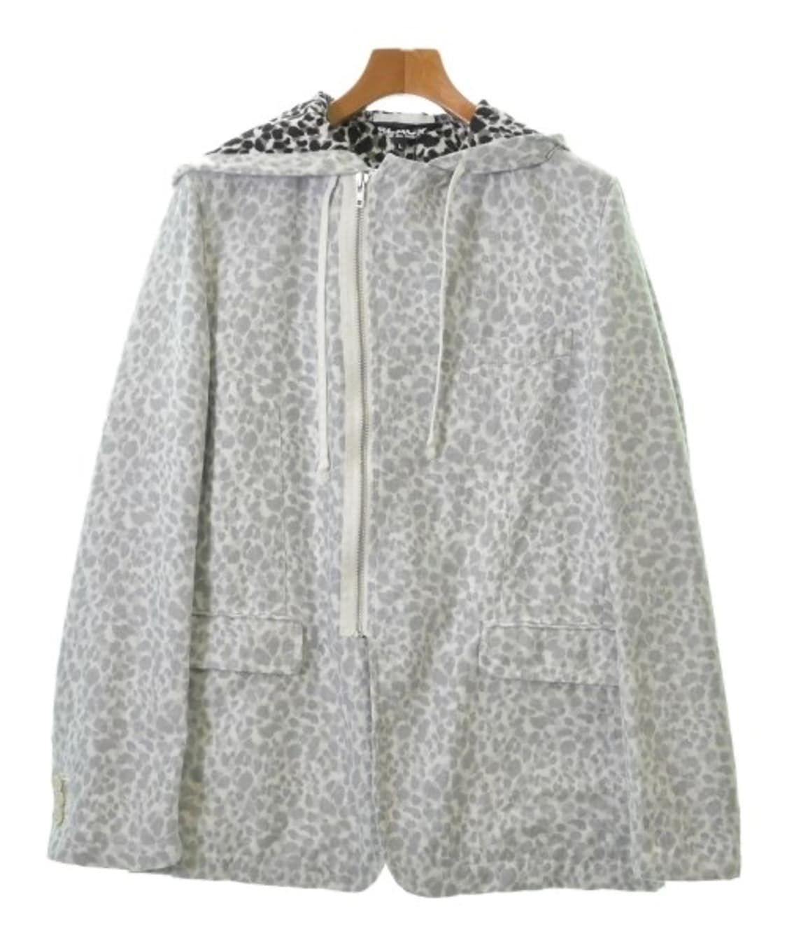 꼼데가르송 블랙 레오파드 후디드 자켓 상품이미지1