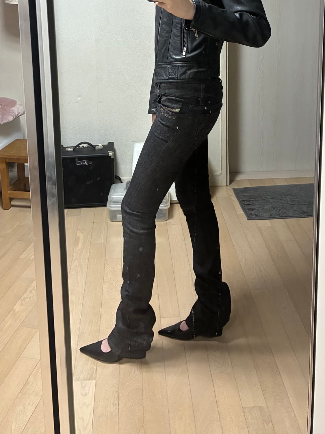 디젤 아카이브 로우라이즈 세미 부츠컷 데님 상품이미지1