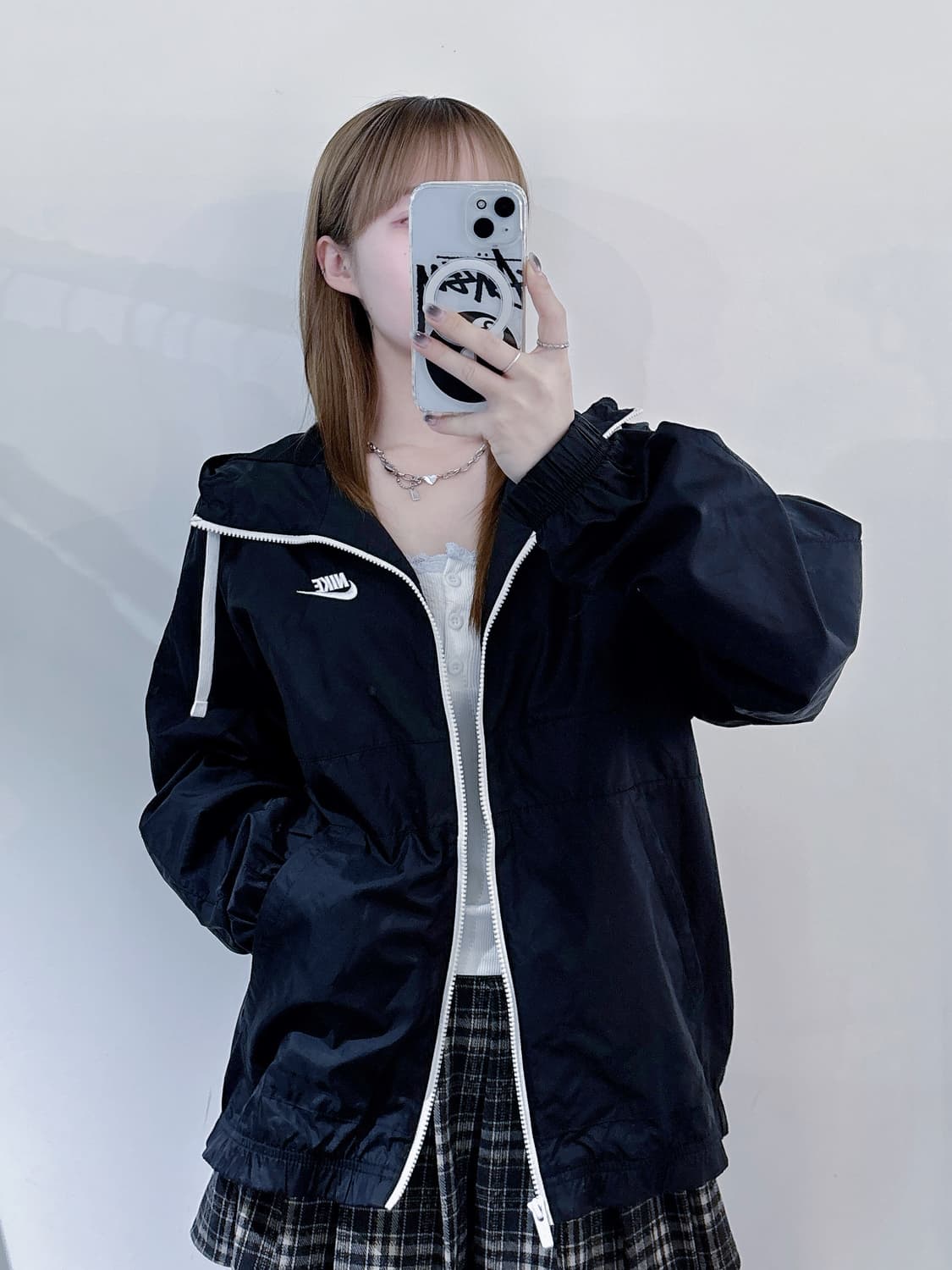 나이키 블랙 스우시 바람막이 상품이미지1