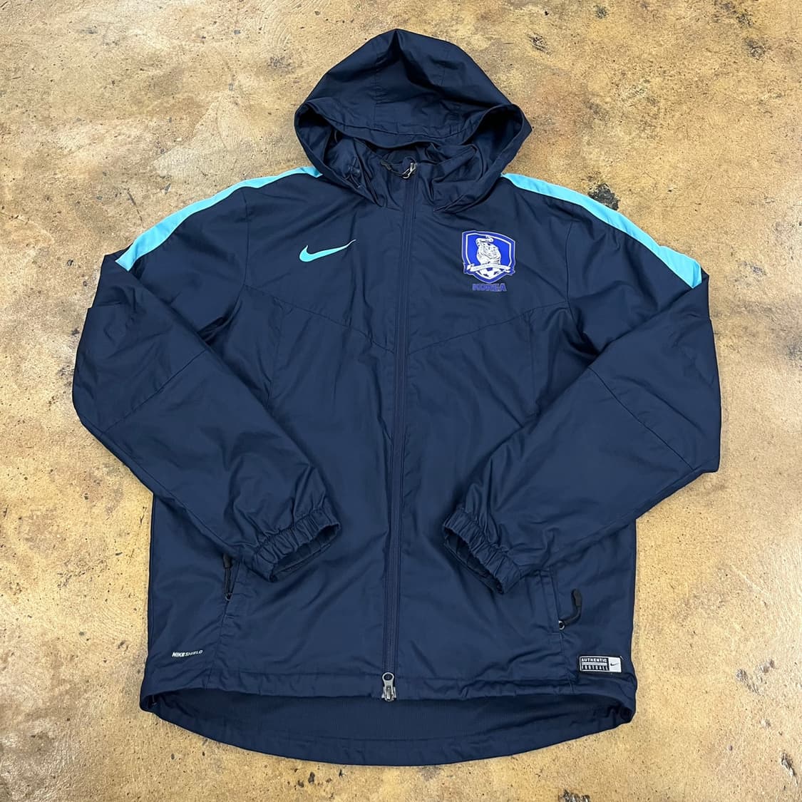 [정품/M] 나이키 대한민국 축구 대표팀 바람막이 네이비 b18 상품이미지2
