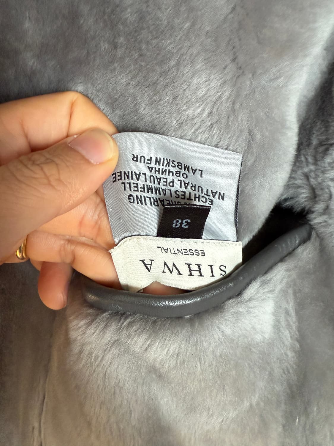 SIHWA 리얼 램스킨&퍼 무스탕 코트 상품이미지7