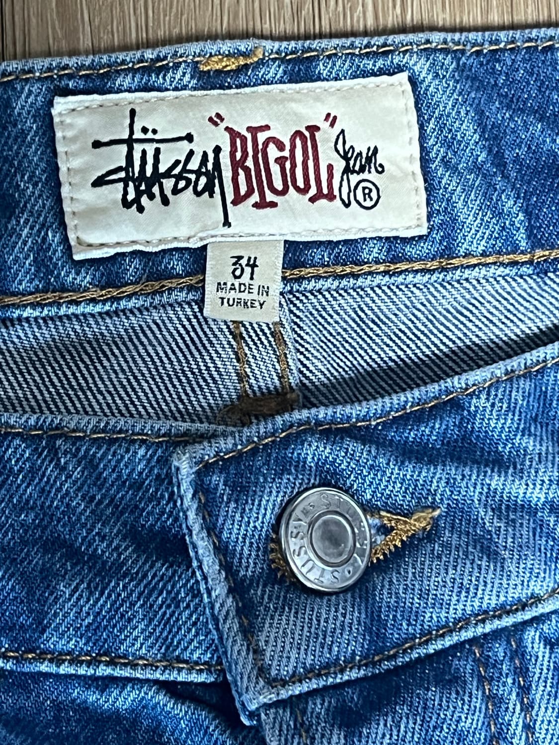 스투시 빅올진 워시드블루 34 상품이미지4