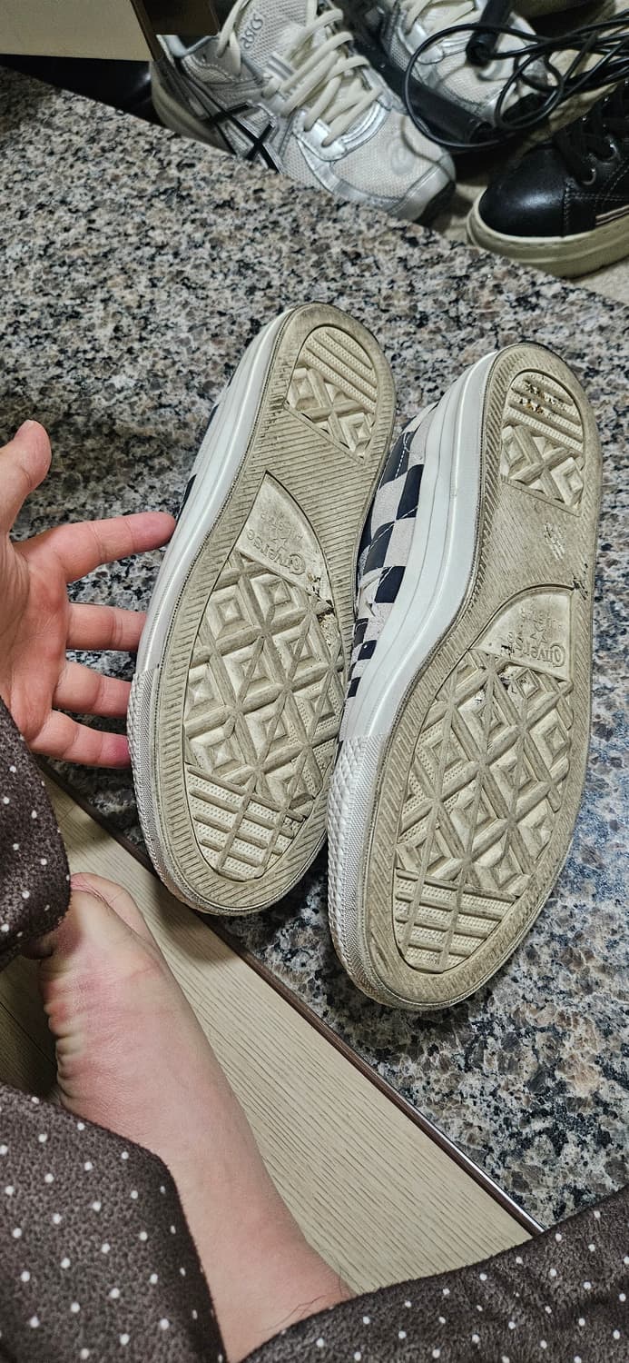 (270) 컨버스 체커보드 건흰 올스타 상품이미지4