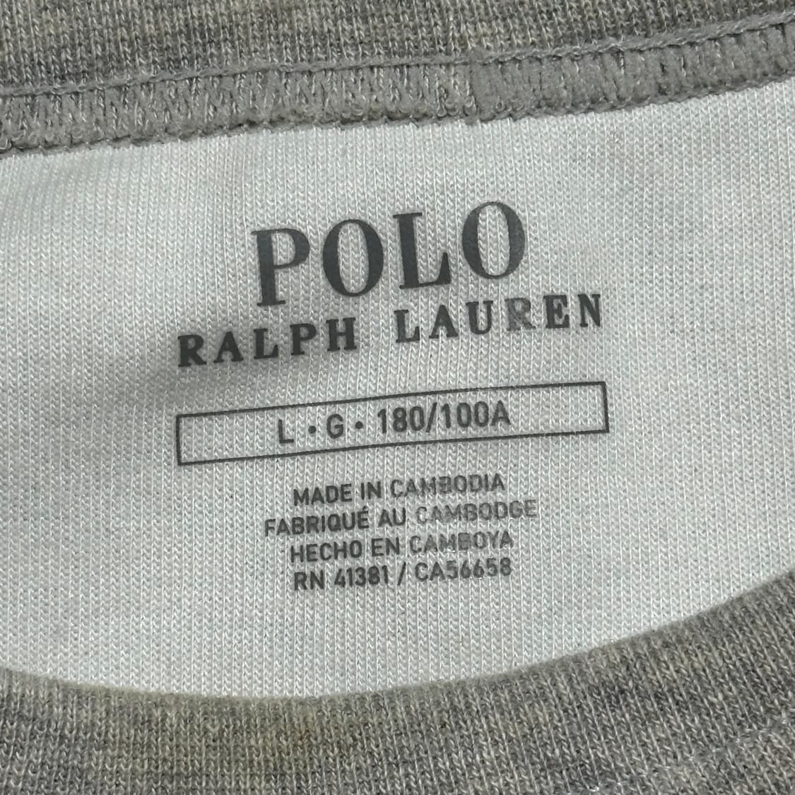 L 폴로랄프로렌 블랙 포니 그레이 맨투맨 상품이미지4