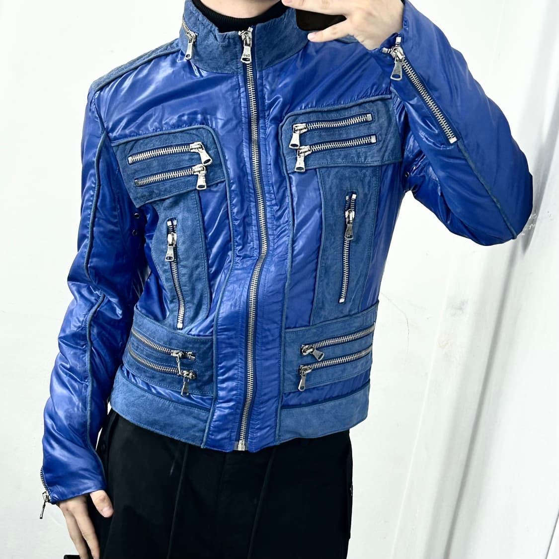 돌체앤가바나 07AW 멀티지퍼 램스킨 점퍼 자켓 상품이미지1