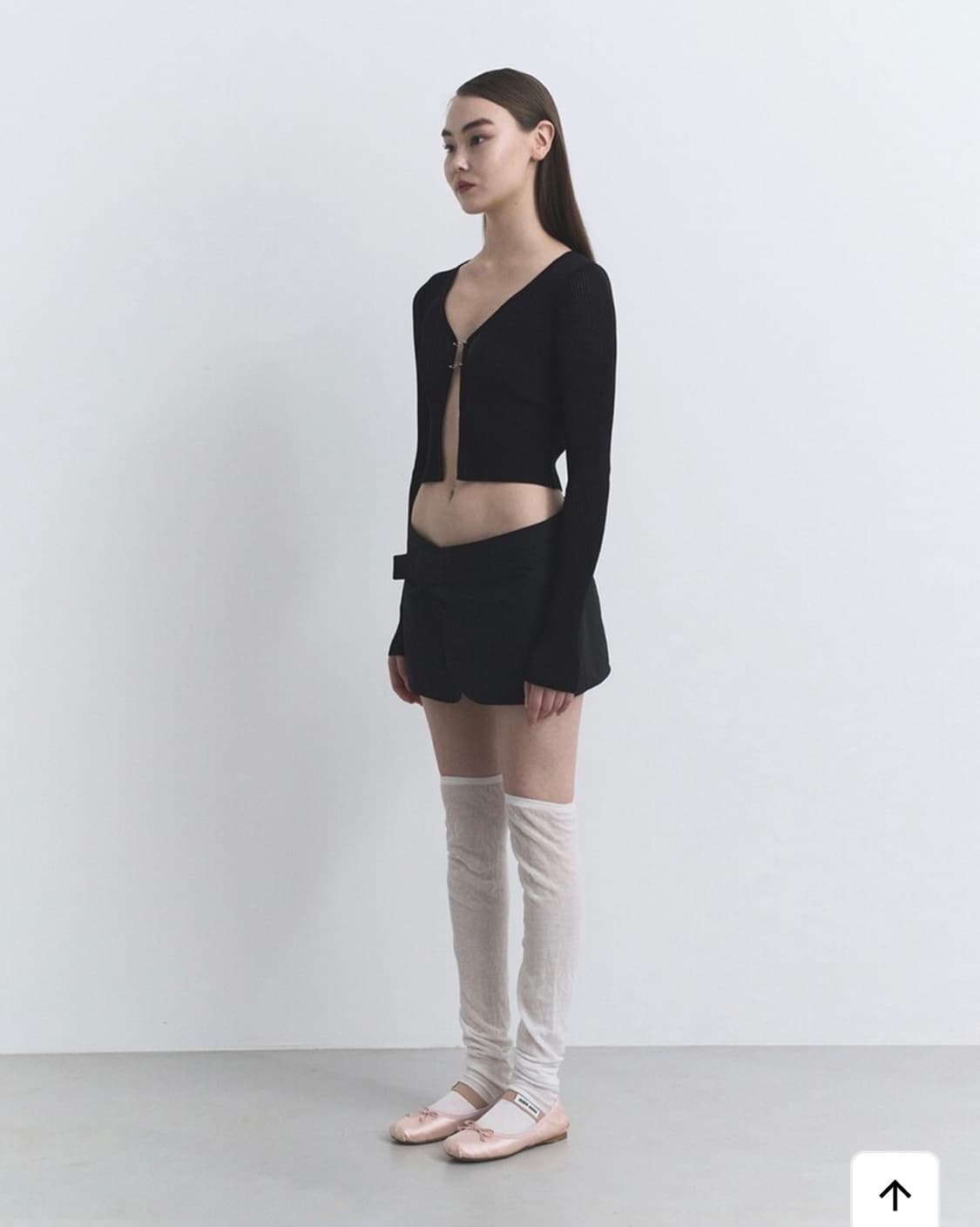 더포르타 로고 펜던트 가디건 상품이미지2