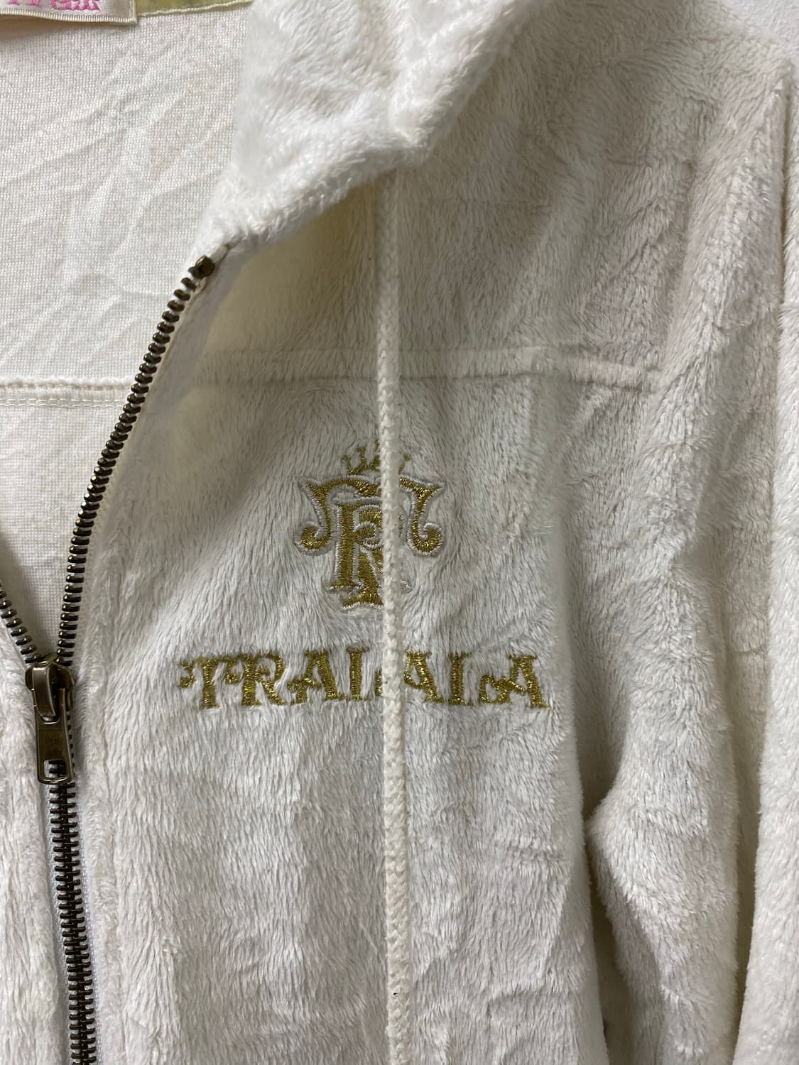 [Tralala] Gal Mood White Hoodie Zip Up 상품이미지3
