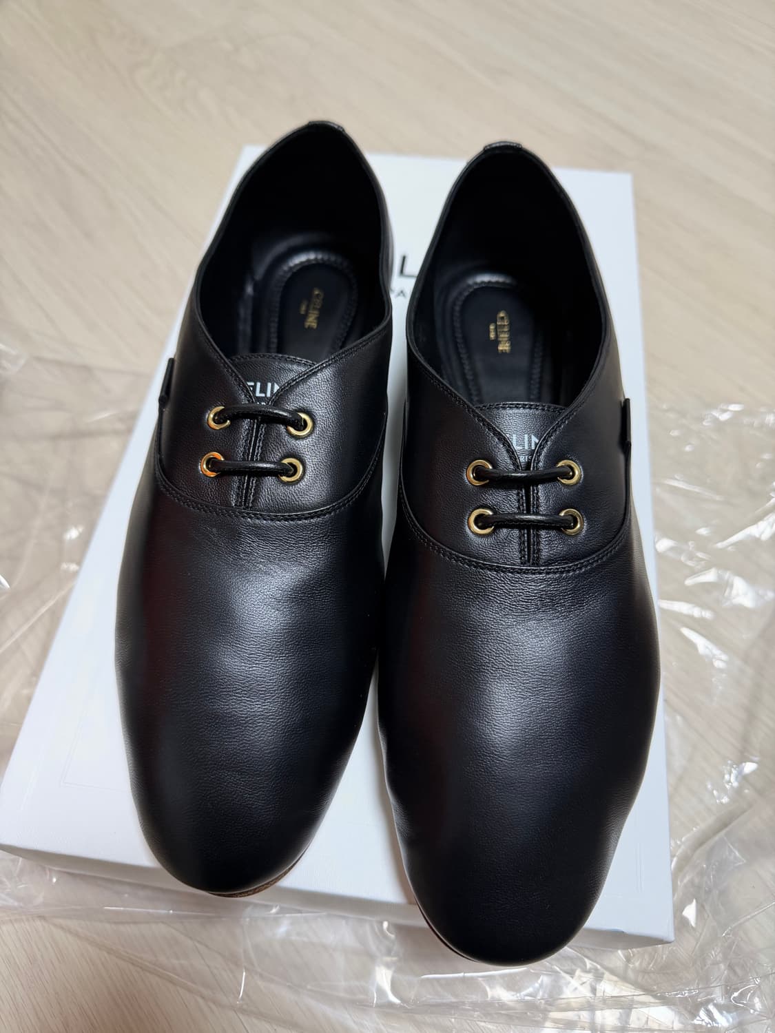 새상품) Celine 셀린 발레 레이스업 슈즈 블랙 41 상품이미지3