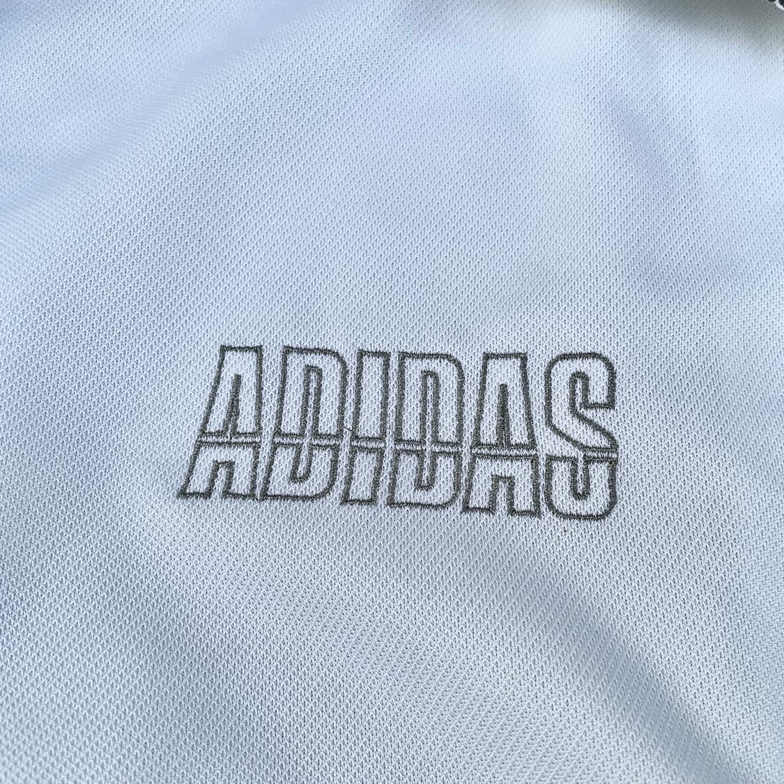 90s 아디다스 데상트 화이트 올드스쿨 오버핏 져지 크롭 트랙탑 L 상품이미지4