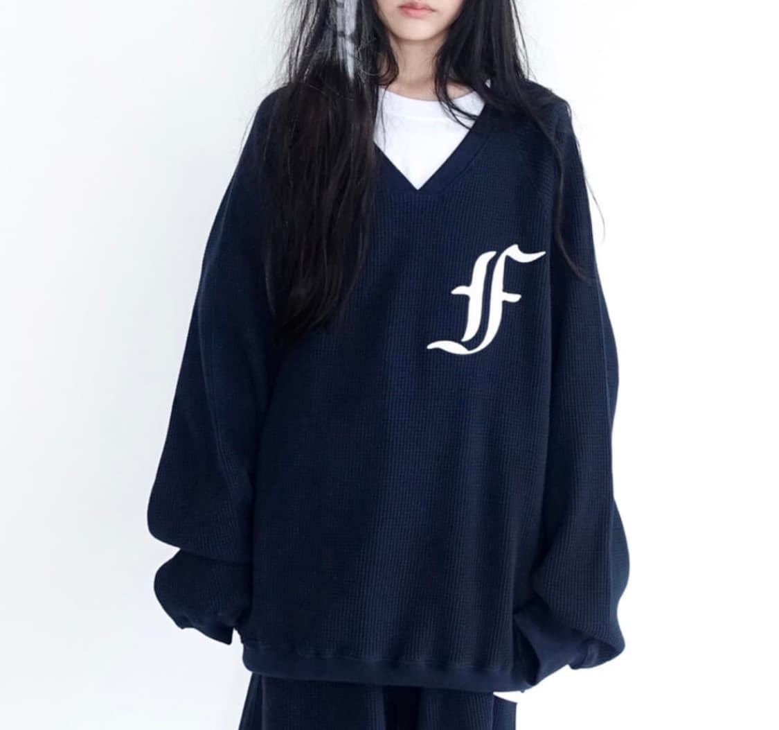 샵페어리 waffle boxy MTM (navy) 상품이미지1