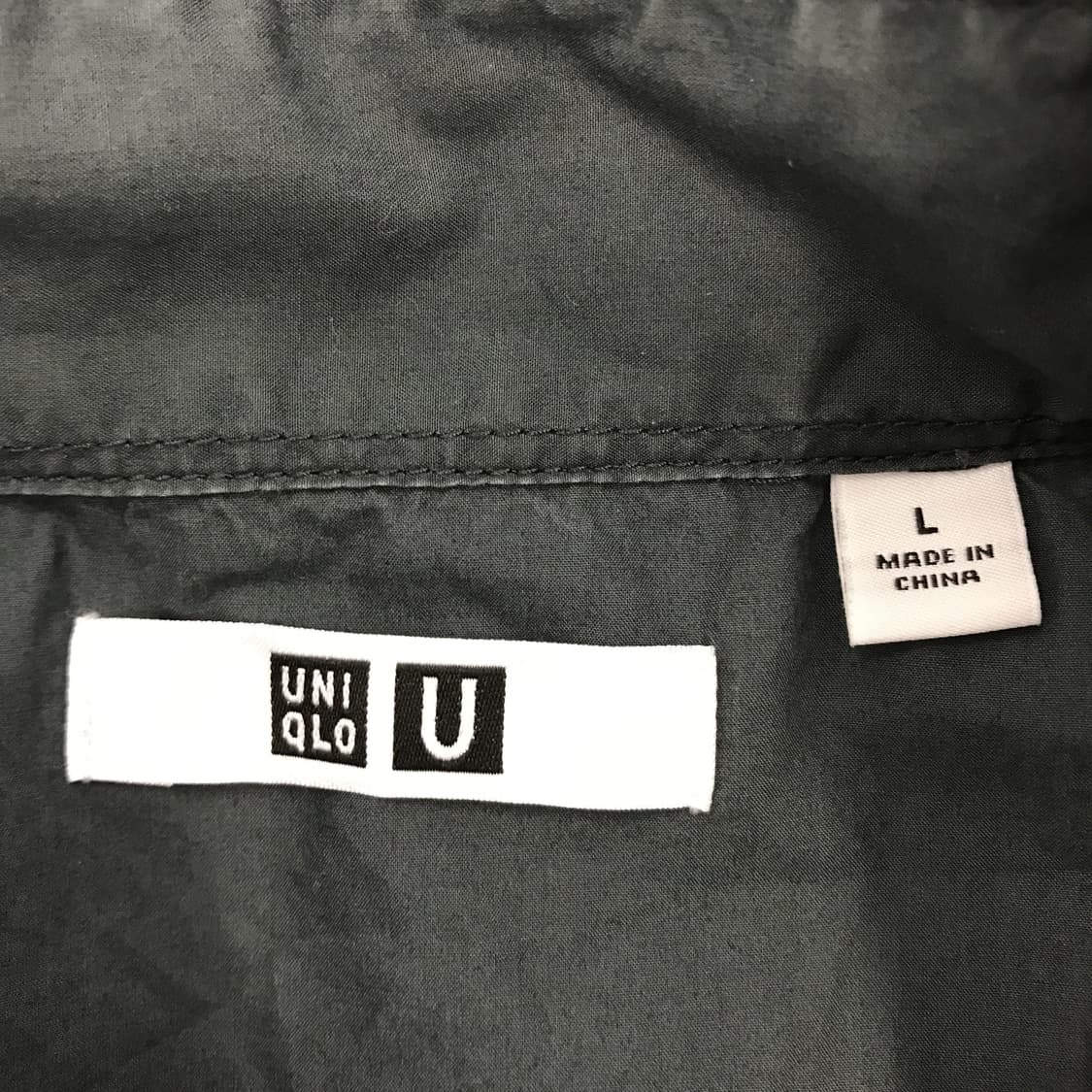 유니클로U 유틸리티 오버셔츠 차콜 [L] 상품이미지4
