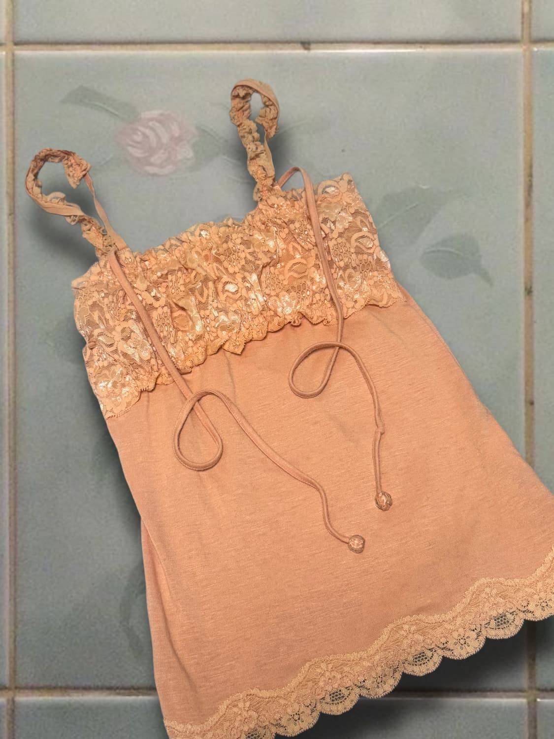 lace orange sleeveless 상품이미지2