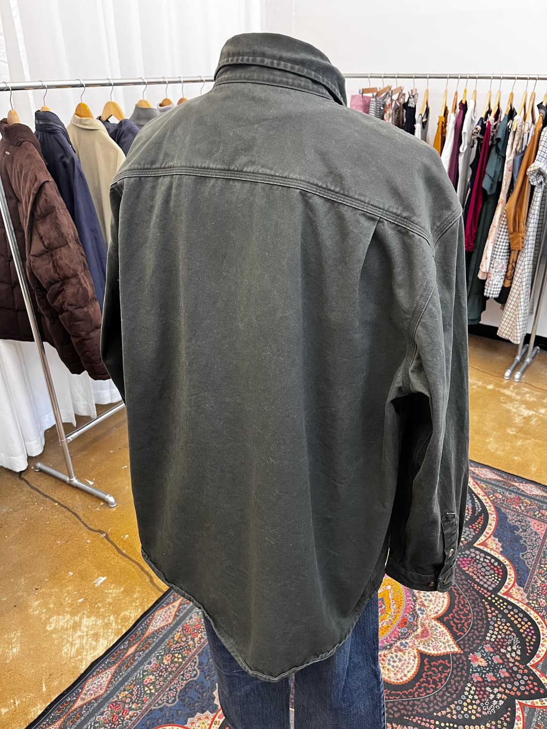 칼하트 워크셔츠 모스그린 상품이미지5