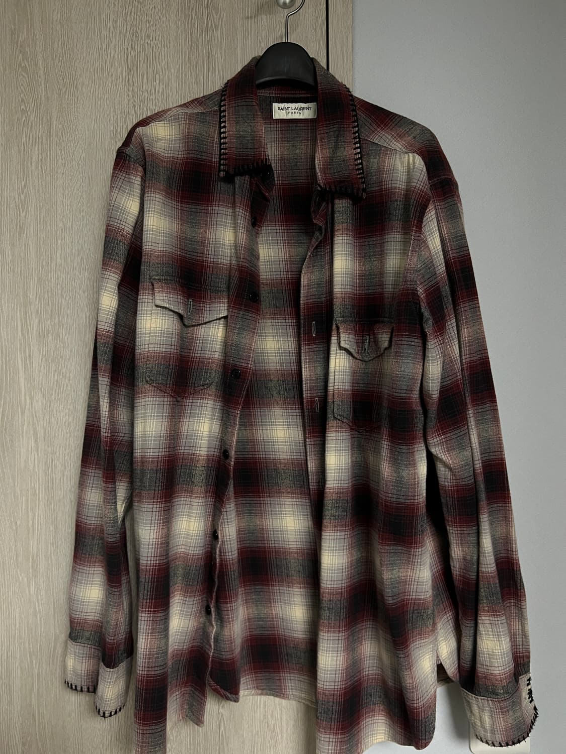 생로랑 플란넬 셔츠 상품이미지1