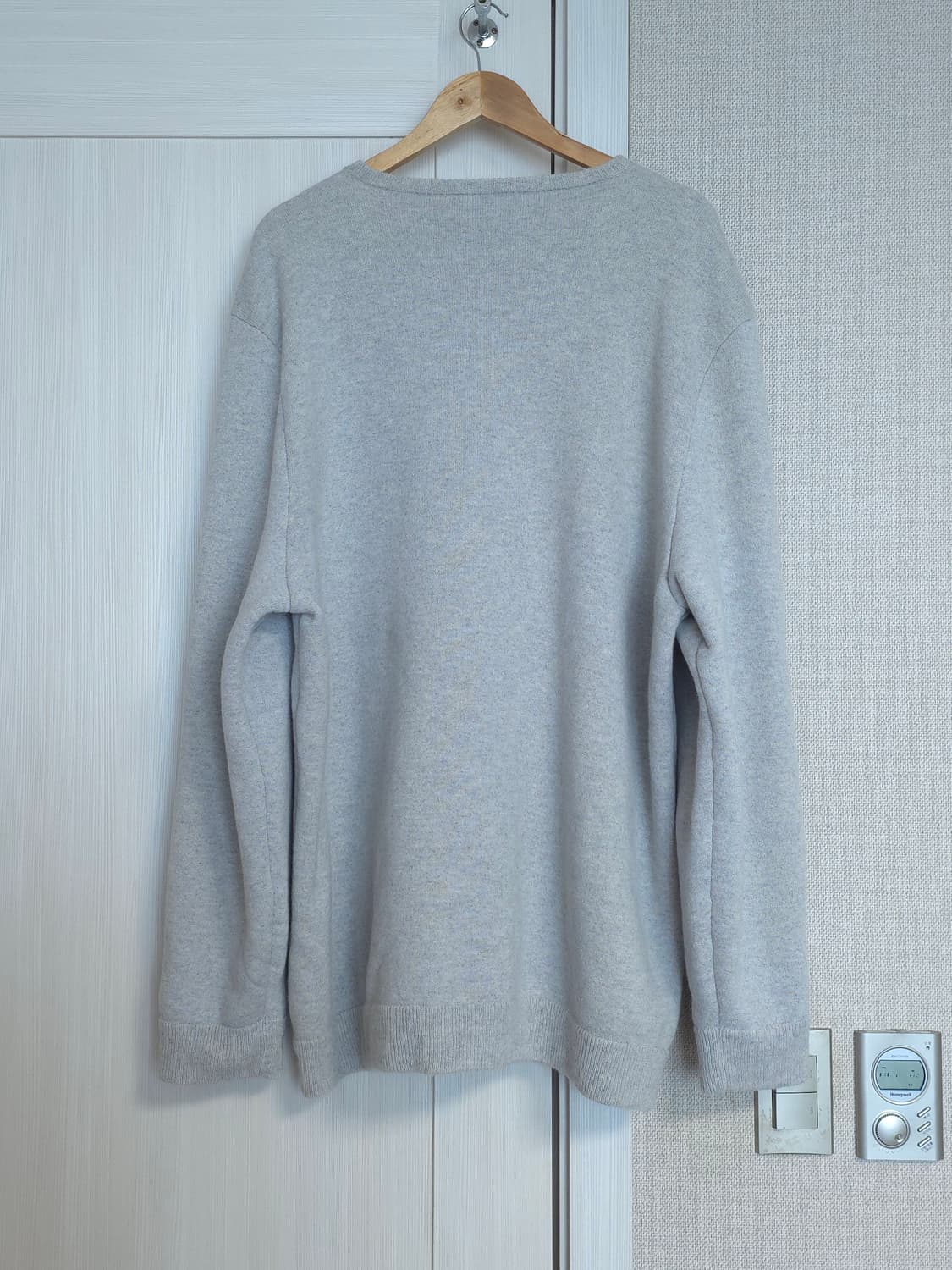 [XXL] 크롬하츠 레터링 자수 캐시미어 니트 그레이 상품이미지3