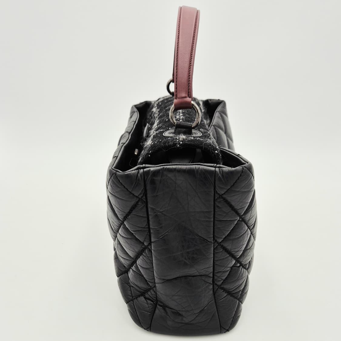 샤넬 트위드 퀼팅 탑핸들 토트백 18번대 상품이미지7