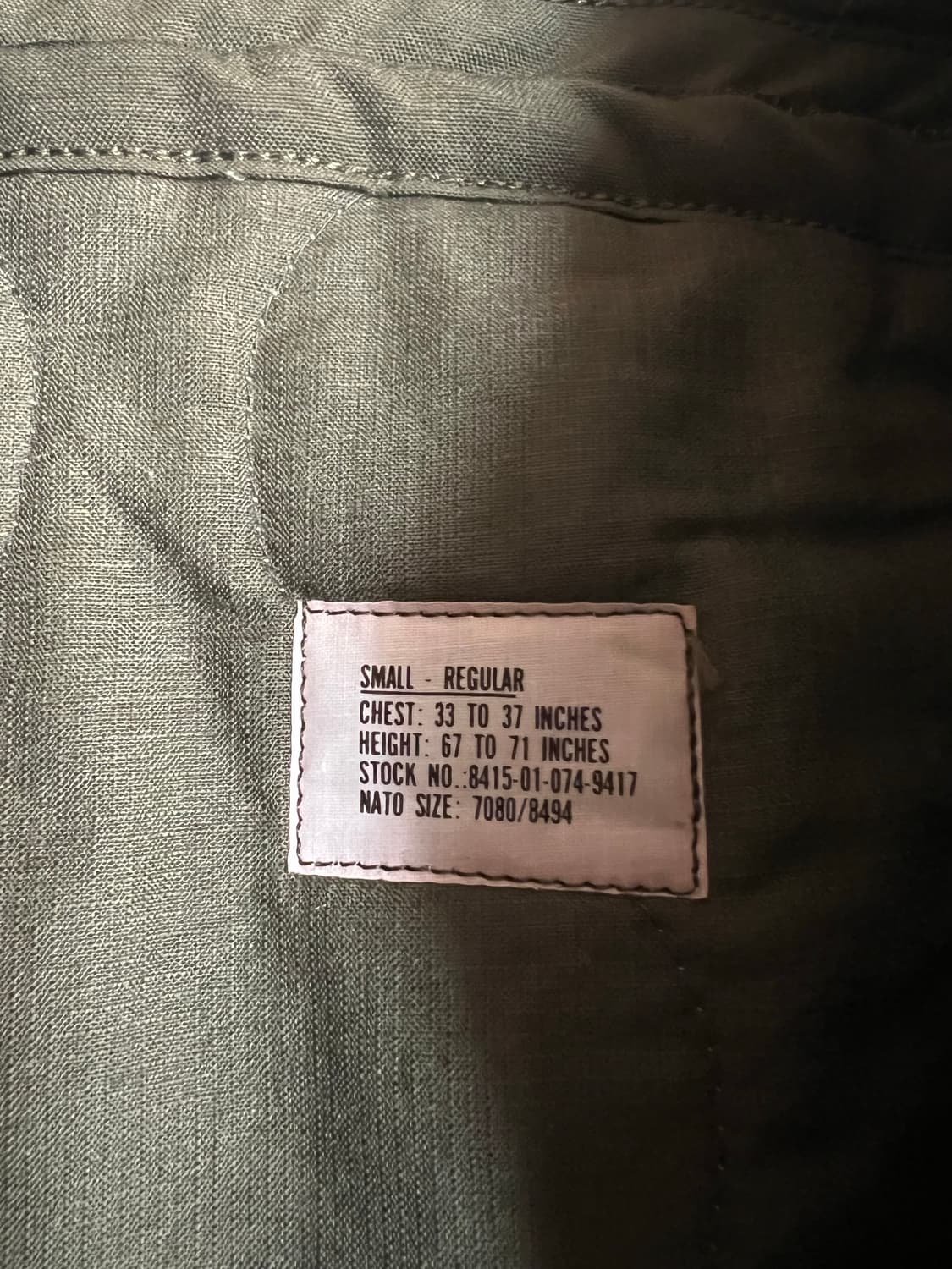 1980 US Army 미군 CVC 탱커 자켓 데드스탁 아라미드 상품이미지3