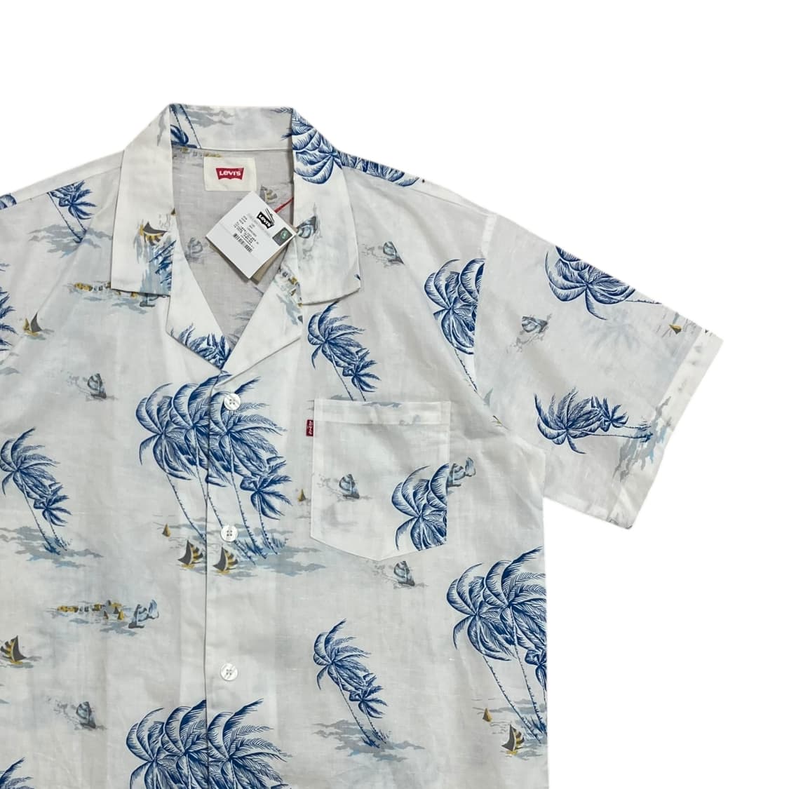 리바이스 야자수 패턴 하와이안 하프 셔츠 상품이미지2