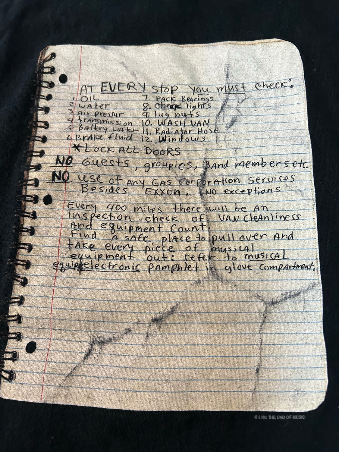 빈티지 너바나 고스트 노트북 티셔츠 xxl 2000년대 상품이미지7