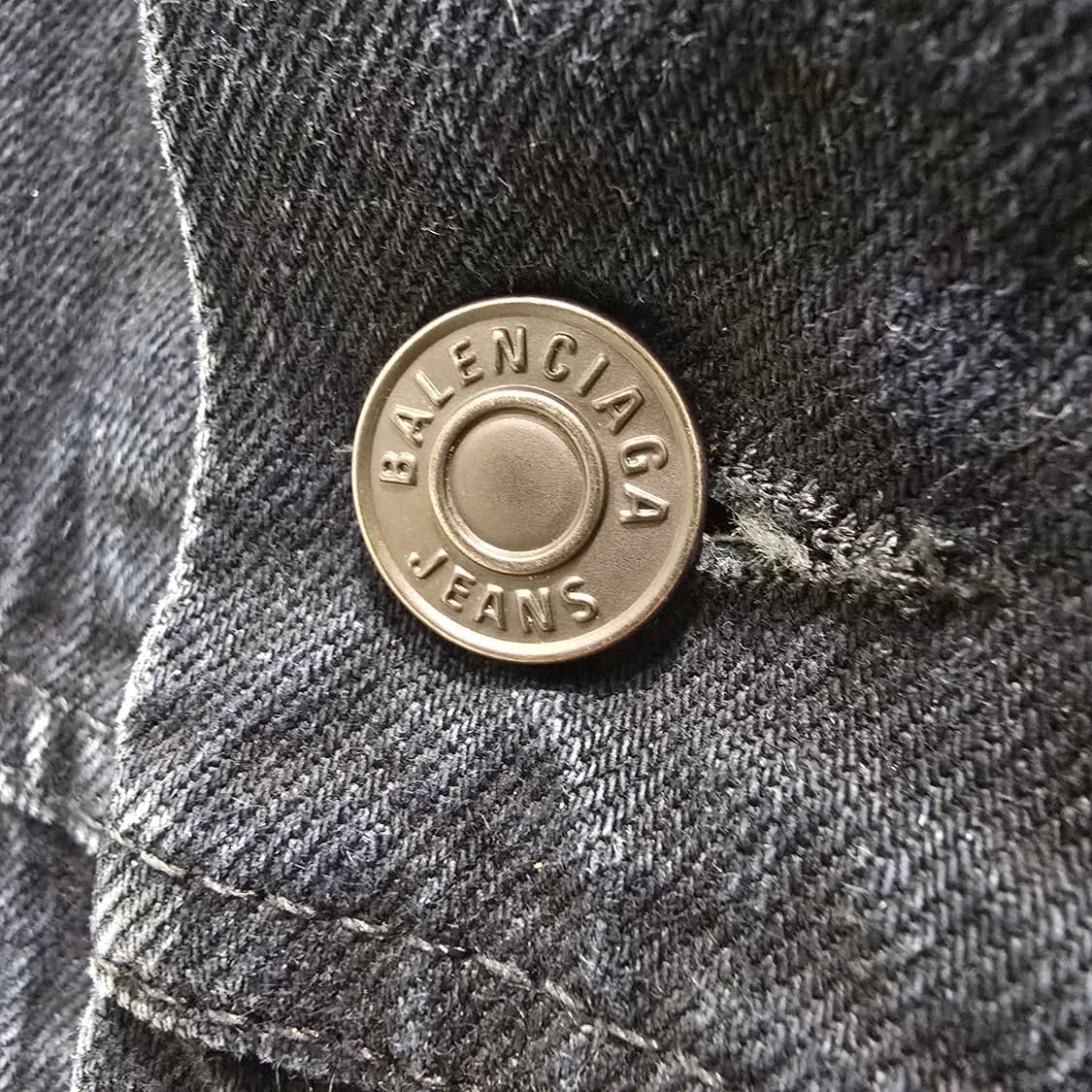[중고/정품] 발렌시아가 백로고 데님 자켓 상품이미지4