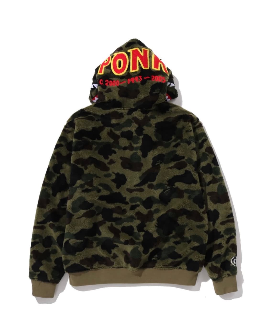 베이프 샤크 보아 후리스 후드 자켓 (L) 상품이미지3