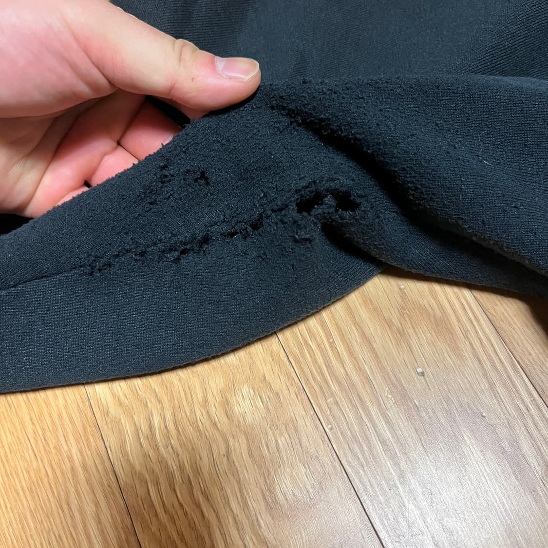 [XXL] 90s 빈티지 러셀 후드집업 블랙 상품이미지5